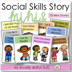 Social Skills Story Minis | 10 Social Stories For Basic School Skills